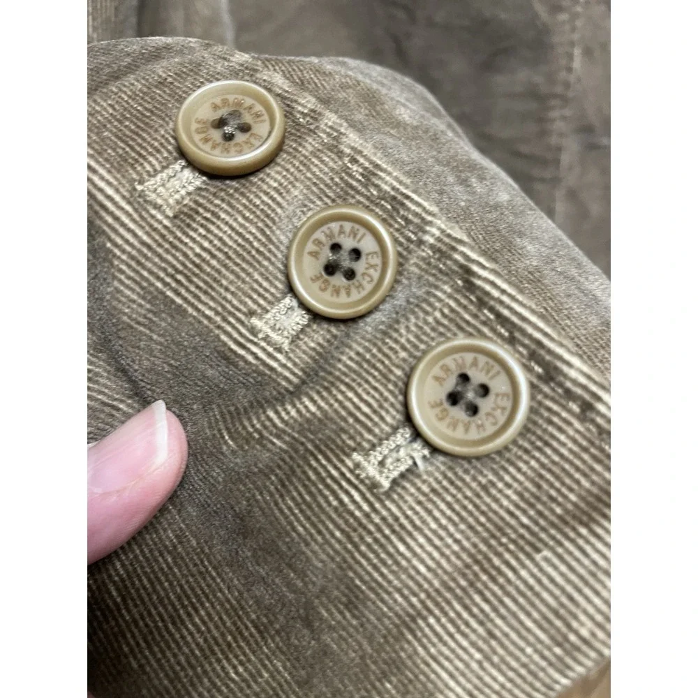 Armani Exchange Vintage Corduroy Sport Coat Men's Large Brown Old Money Preppy‎
